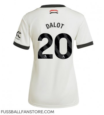 Manchester United Diogo Dalot #20 Replik 3rd trikot Damen 2024-25 Kurzarm